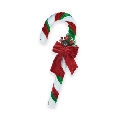 Candy Cane Medium with Bow 38x17x5cm