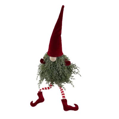 Tree Gonk frosted with Striped Legs 55x15x15cm