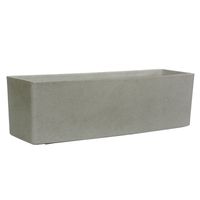 Hortus Lite - Aged Effect Plastic Trough - Cement Grey - L80 x 26 x 26cm