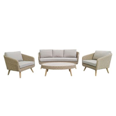 Lunor Lounge Set (1 Sofa,2 Chairs,1 Coffee Table)
