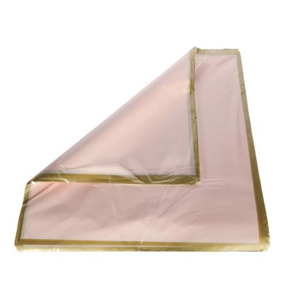 Pale Pink W/Gold Border Sheet- 57x57cm (Pk100)