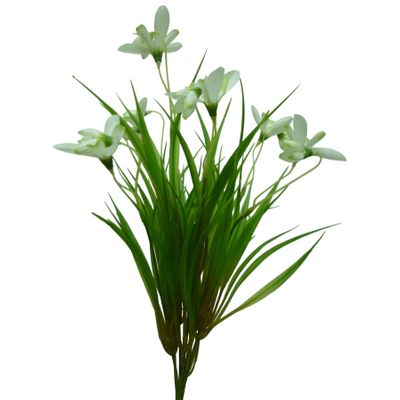 Snowdrop Bush w/Grass White