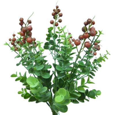 Berry/Eucalyptus Bush x7 Red