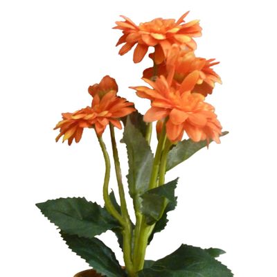 34cm Gerbera Bush Orange