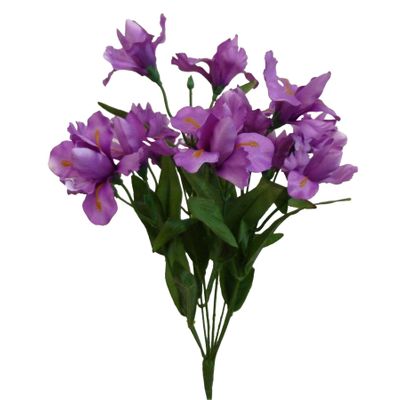 43cm Iris Bush Lavender