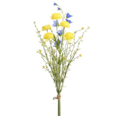 58cm Ran/Campanula Bundle Blue/Yel
