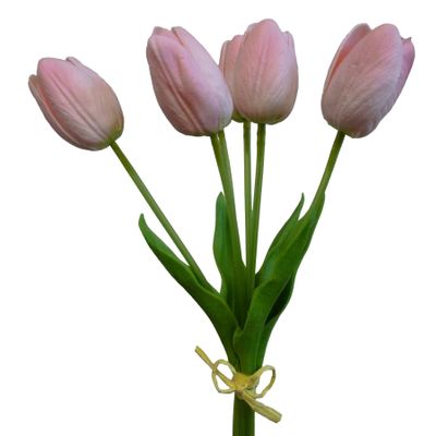 40cm Tulip Bundle Pink