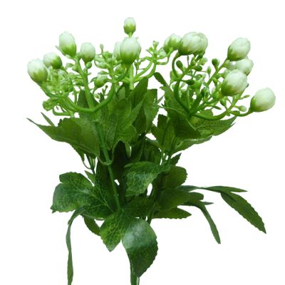 38cm Mini Bud Bush Cream