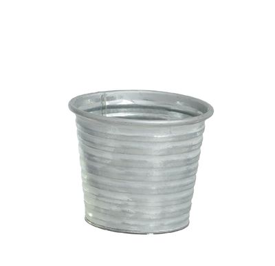 16cm Metal Pot Silver