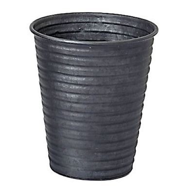 30cm Metal Pot Black