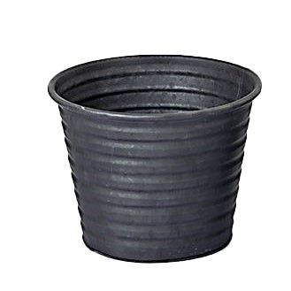 18cm Metal Pot Black