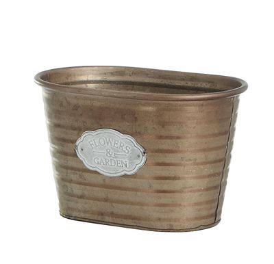 17cm Metal Flower Pot Copper