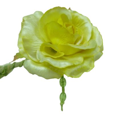 25cm Single Rose Yellow