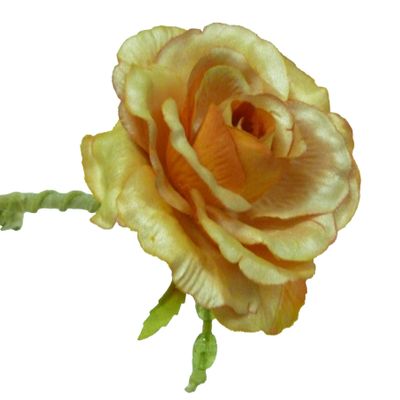 25cm Single Rose Orange