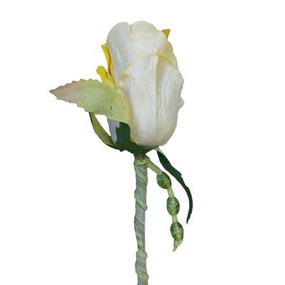 25cm Rosebud Yellow