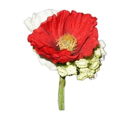 Poppy/Sweetpea Bouquet Red