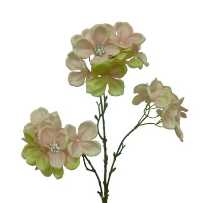 48cm Hydrangea w/Gem Pink
