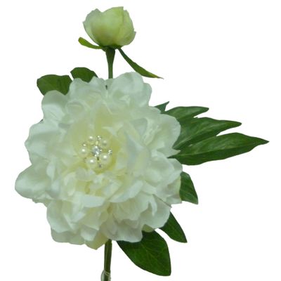 48cm Peony x2 w/Gem Cream