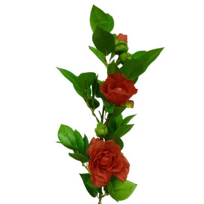 58cm Camellia Spray Red