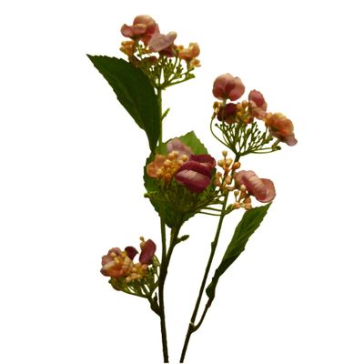 61cm Small Hydrangea Spray Pink