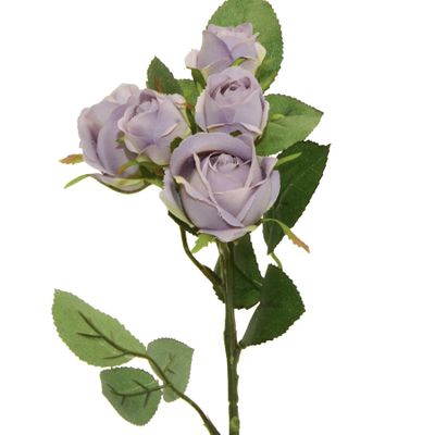 37cm Rose x5 Spray Antique Mauve