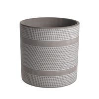 Large Grey Cement Pot