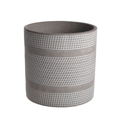 Large Grey Cement Pot