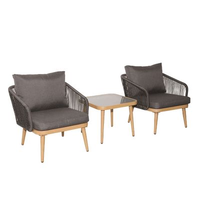 Bistro Set 2 Occasional chairs and low table Chairs:70x74x67cm Table:45cm Square