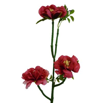 53cm Wild Rose Spray Hot Pink