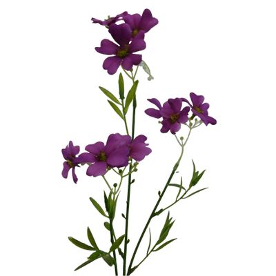 58cm Linum Spray Hot Pink