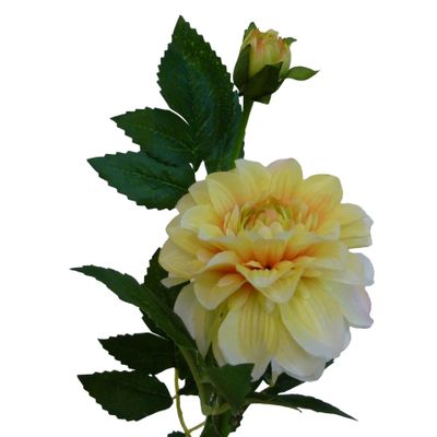 64cm Dahlia Spray Yellow