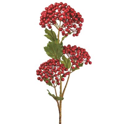 Viburnum Berry Spray Red 66Cm