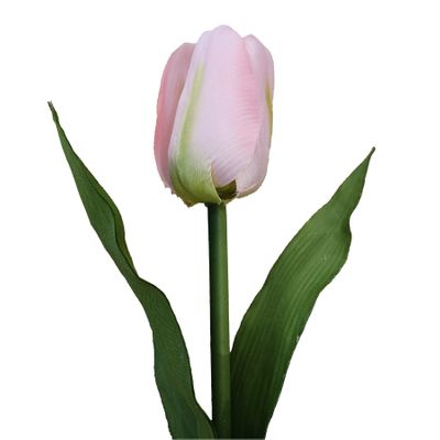 28" Tulip W/Leaves Pink