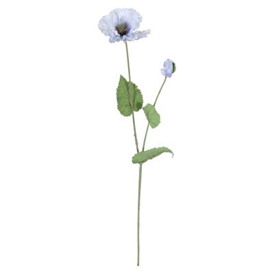 Poppy Spray - Blue - 73cm