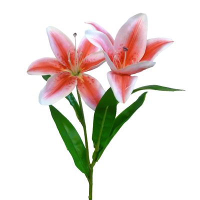 47cm Satin Lily Hot Pink