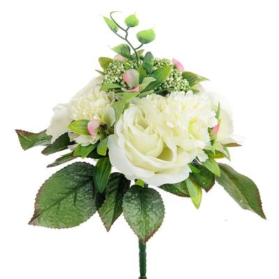 Flora Rose Carnation Bush Ivory 26Cm