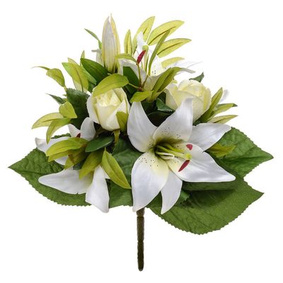 Tiger Lily Mixed Bqt Cream