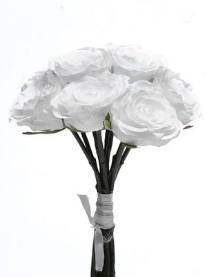 Bundle Rose Short Stem Wht