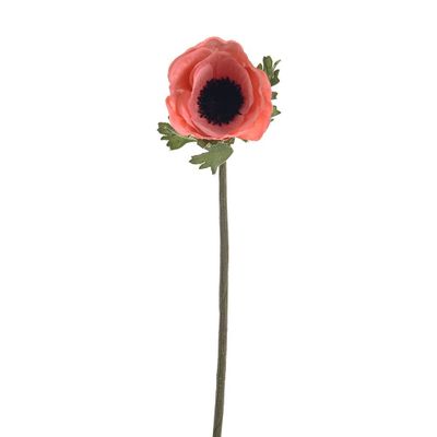 Olivia Anemone Stem Coral 38Cm
