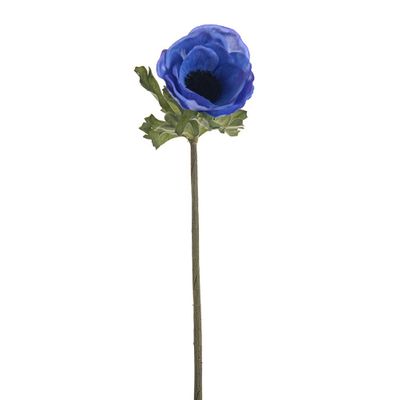 Olivia Anemone Stem Blue 38Cm