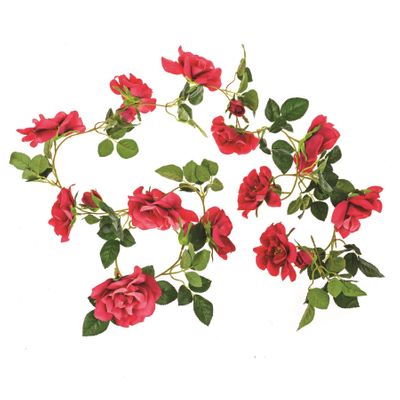 Rose Garland Red 185Cm