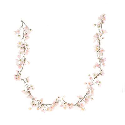 Artificial Cherry Blossom Garland Pink  180cm