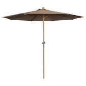 Garden Parasol Round Dia 2.5m - Bamboo Pole  - Sand