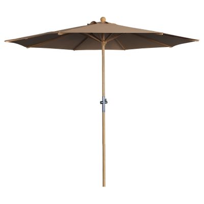 Garden Parasol Round Dia 2.5m - Bamboo Pole  - Sand