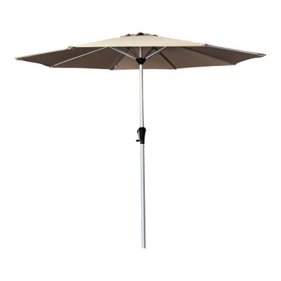 Garden Parasol Round Dia 2.5m - Aluminium Pole  - Sand