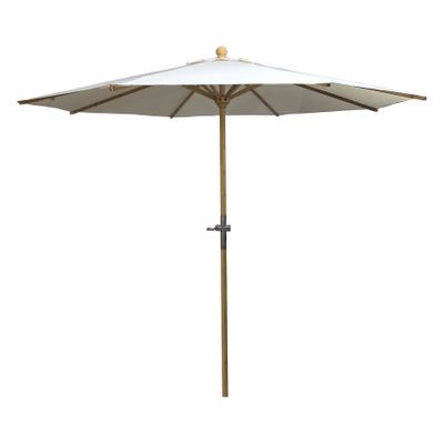 Garden Parasol Round Dia 2.5m - Bamboo Pole  - Ivory