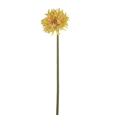 SORBET NEEDLE GERBERA STEM YELLOW 55CM