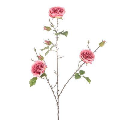 Cabbage Rose Spray Pink 91Cm