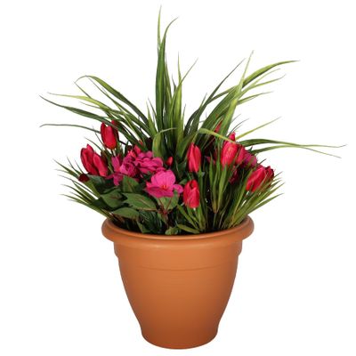 Yukka Impatiens Tub