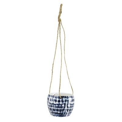 Blue/White hanging ceramic